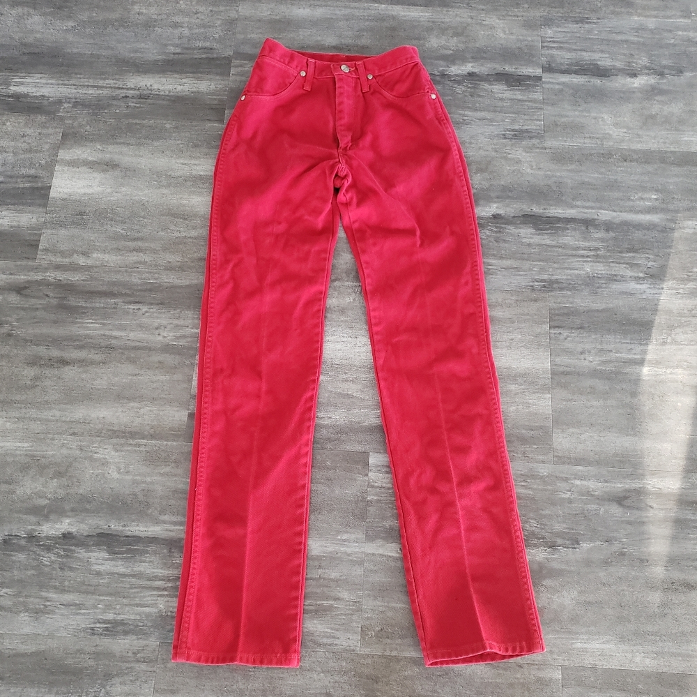 Red Classic Vintage WRANGLER Colored Jean